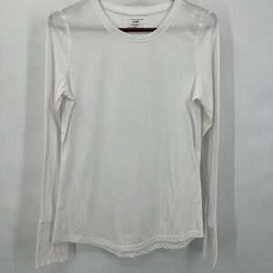 Women's S Tek Gear Dry Tek White‎ Long Sleeve Shirt Thumb Holes
